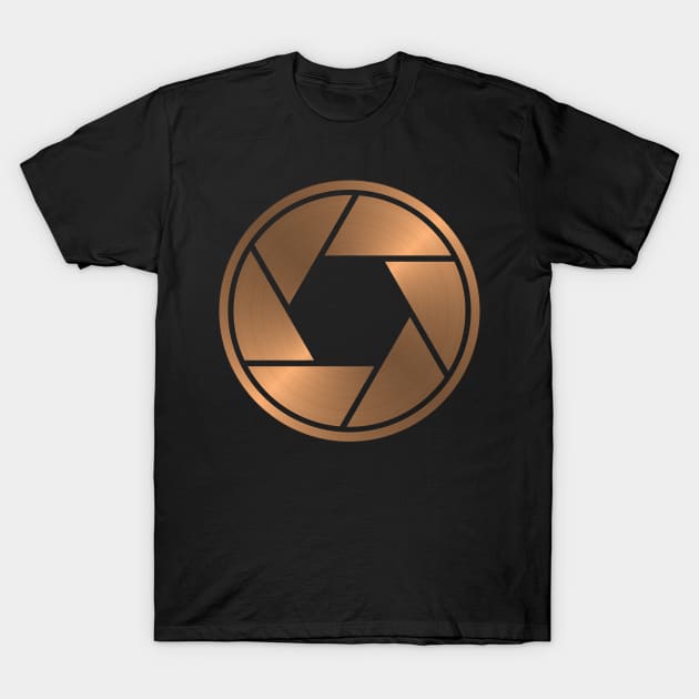 Camera Aperture T-Shirt by Barnabas